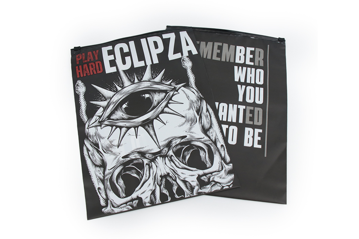 Custom printed plastic bags for clothing brands
